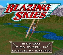 Imagen del juego Blazing Skies (europa) para Super Nintendo